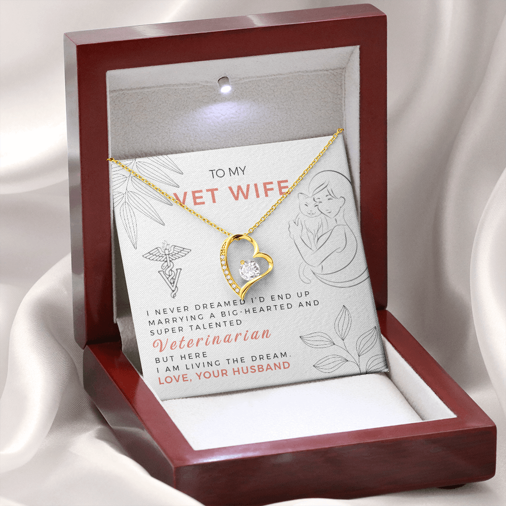Forever Love Necklace, Gift, Jewelry, Veterinarian, Wife - YERTIZZ.COM