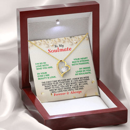 Christmas, Soulmate, Forever Always, Forever Love Necklace, Jewelry, Gift - YERTIZZ.COM