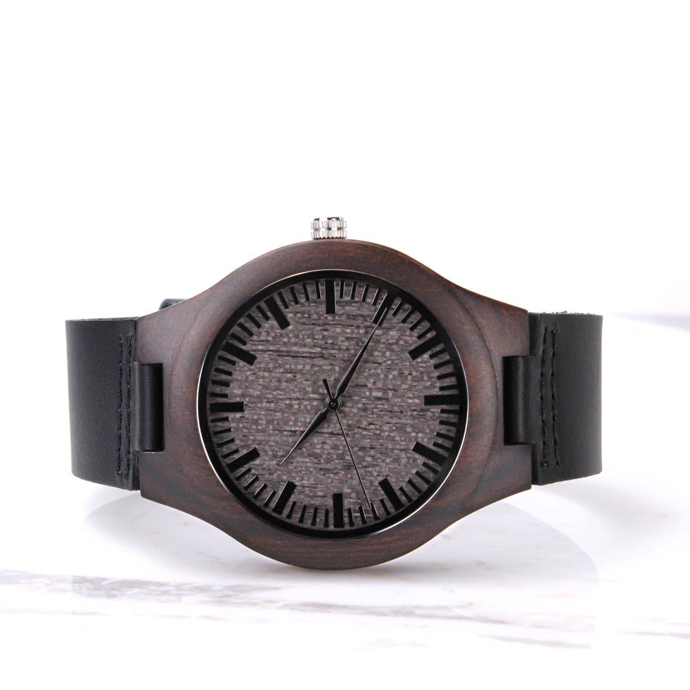 Engraved Wooden Watch, Gift For Dad, Dad, To Dad - YERTIZZ.COM