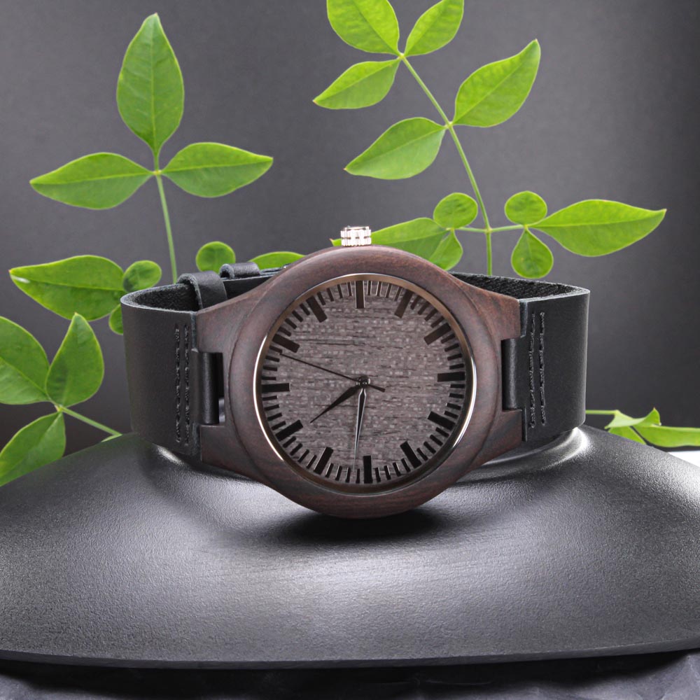 Engraved Wooden Watch, Gift For Dad, Dad, To Dad - YERTIZZ.COM