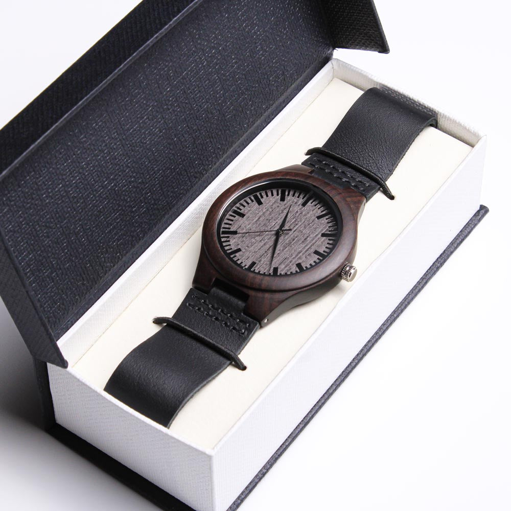Engraved Wooden Watch, Gift For Dad, Dad, To Dad - YERTIZZ.COM
