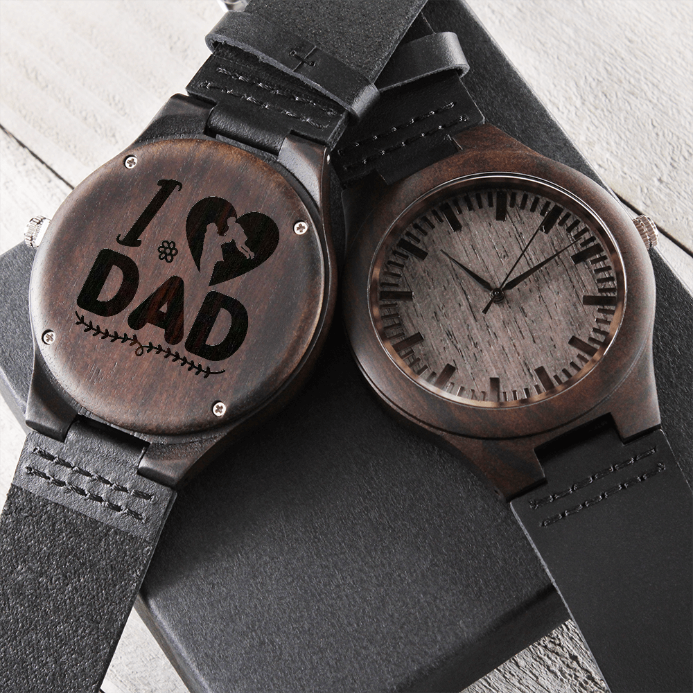 Engraved Wooden Watch, Gift For Dad, Dad, To Dad - YERTIZZ.COM