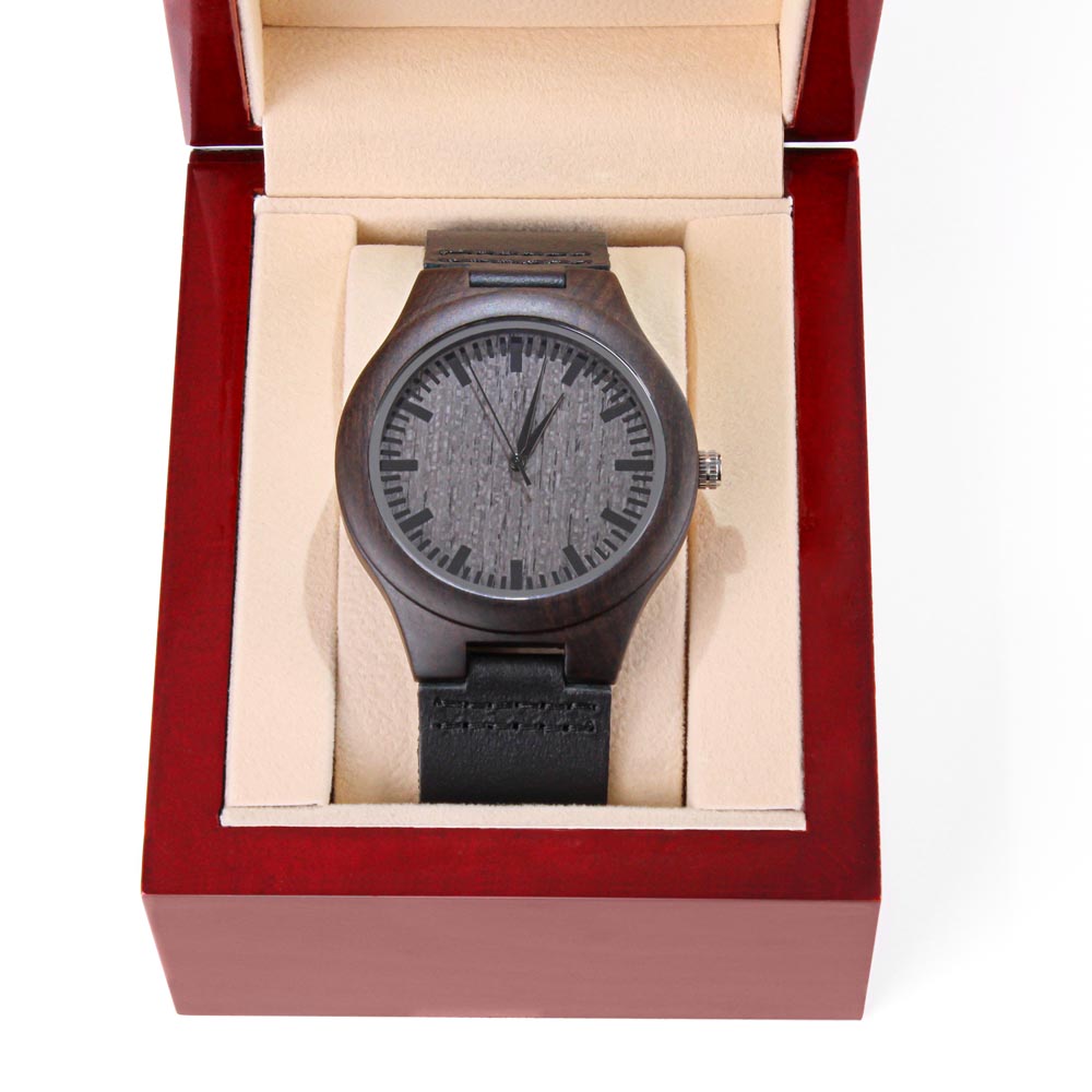 Engraved Wooden Watch, Gift For Dad, Dad, To Dad - YERTIZZ.COM