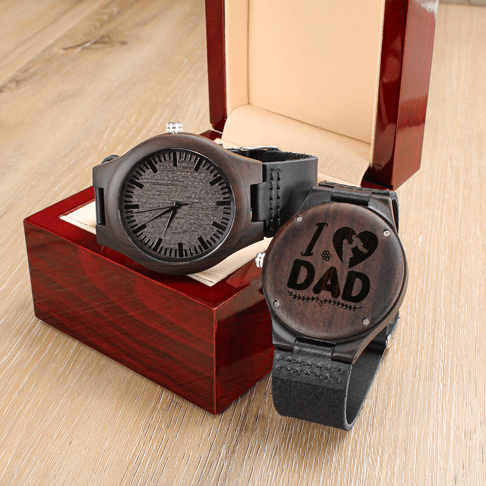 Engraved Wooden Watch, Gift For Dad, Dad, To Dad - YERTIZZ.COM