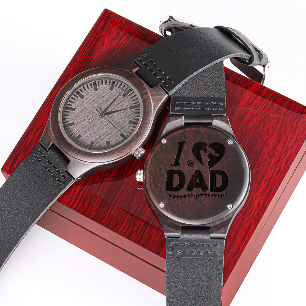 Engraved Wooden Watch, Gift For Dad, Dad, To Dad - YERTIZZ.COM