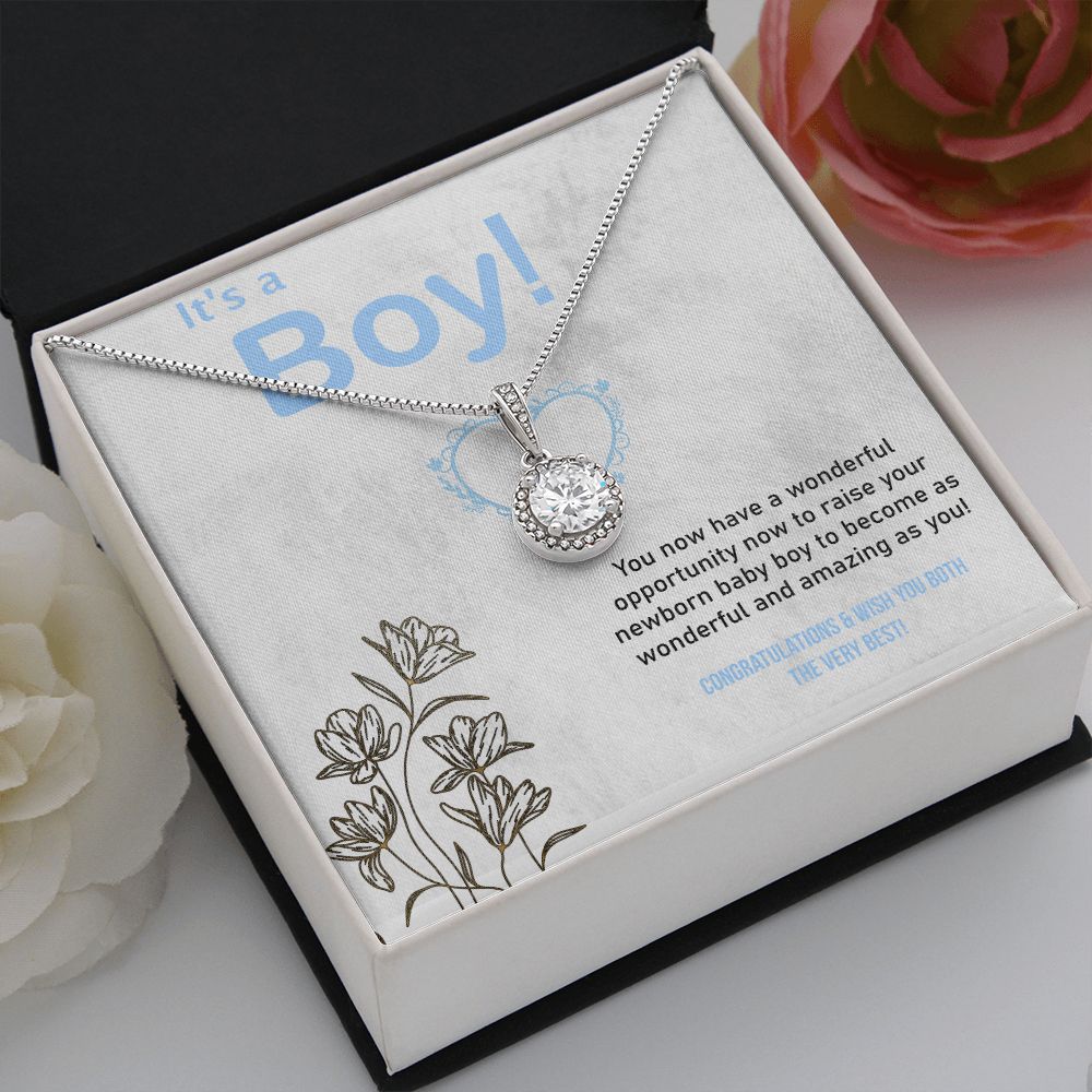 Eternal Love Necklace, It's a Boy, Baby Boy, Parents