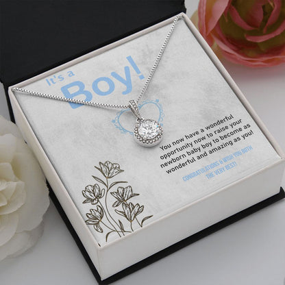 Eternal Love Necklace, It's a Boy, Baby Boy, Parents