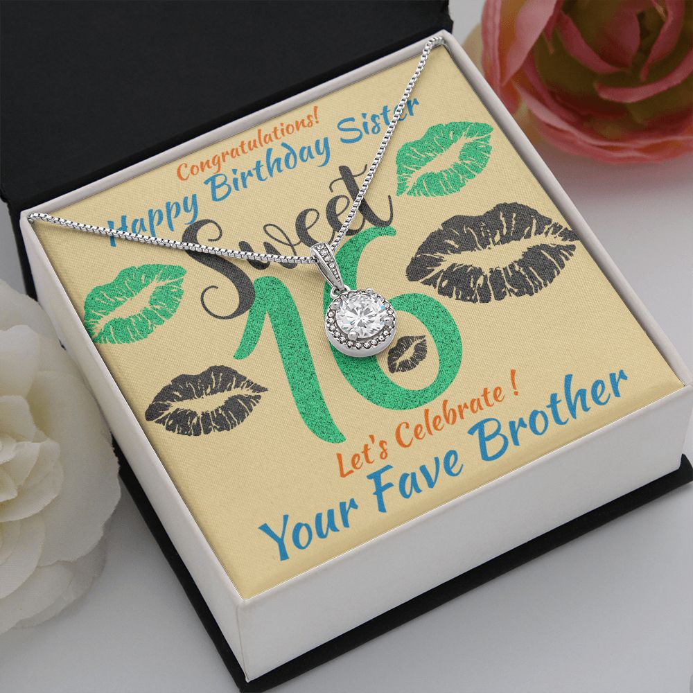 Eternal Hope Necklace, Jewelry, Gift, Sweet 16, Sister, Birthday - YERTIZZ.COM