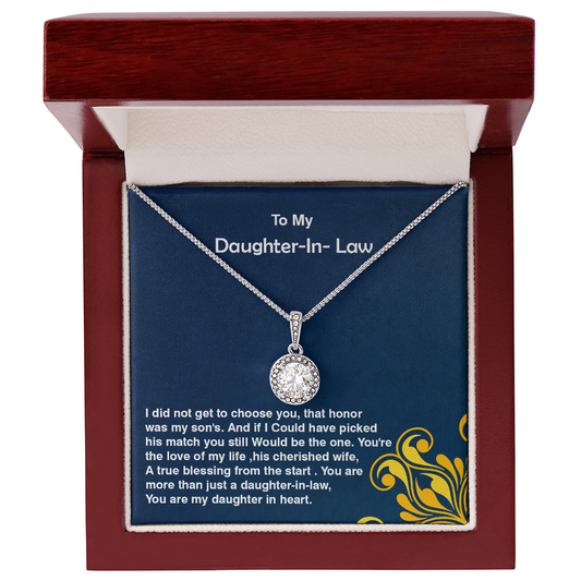 Eternal Hope Necklace with Mahogany Style Luxury Box, Jewelry Gift, Daughter-in-Law