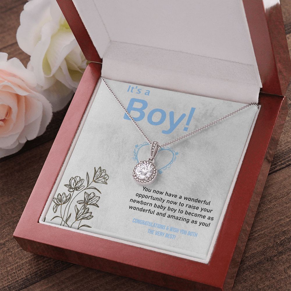 Eternal Love Necklace, It's a Boy, Baby Boy, Parents