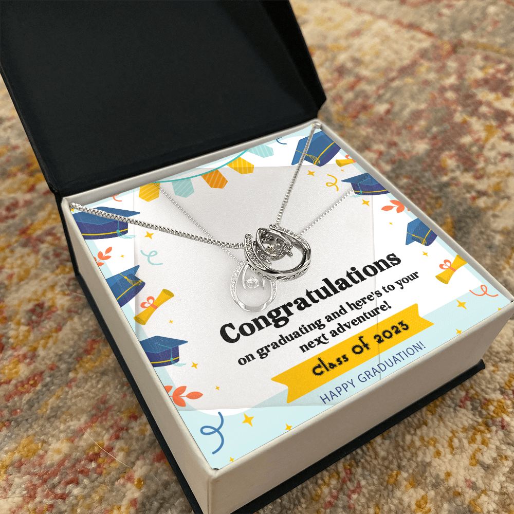 Lucky in Love Necklace, Jewelry, Gift, Graduation, 2023 - YERTIZZ.COM
