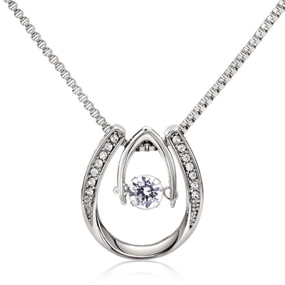 Lucky in Love Necklace, Jewelry, Gift, Daughter, Pregnancy - YERTIZZ.COM
