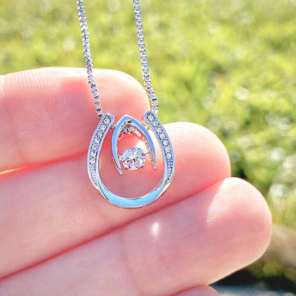 Lucky in Love Necklace, Jewelry, Gift, Goddaughter, Sorry, Miss You - YERTIZZ.COM