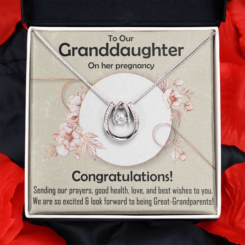 Lucky in Love Necklace, Jewelry, Gift, Granddaughter, Pregnancy - YERTIZZ.COM