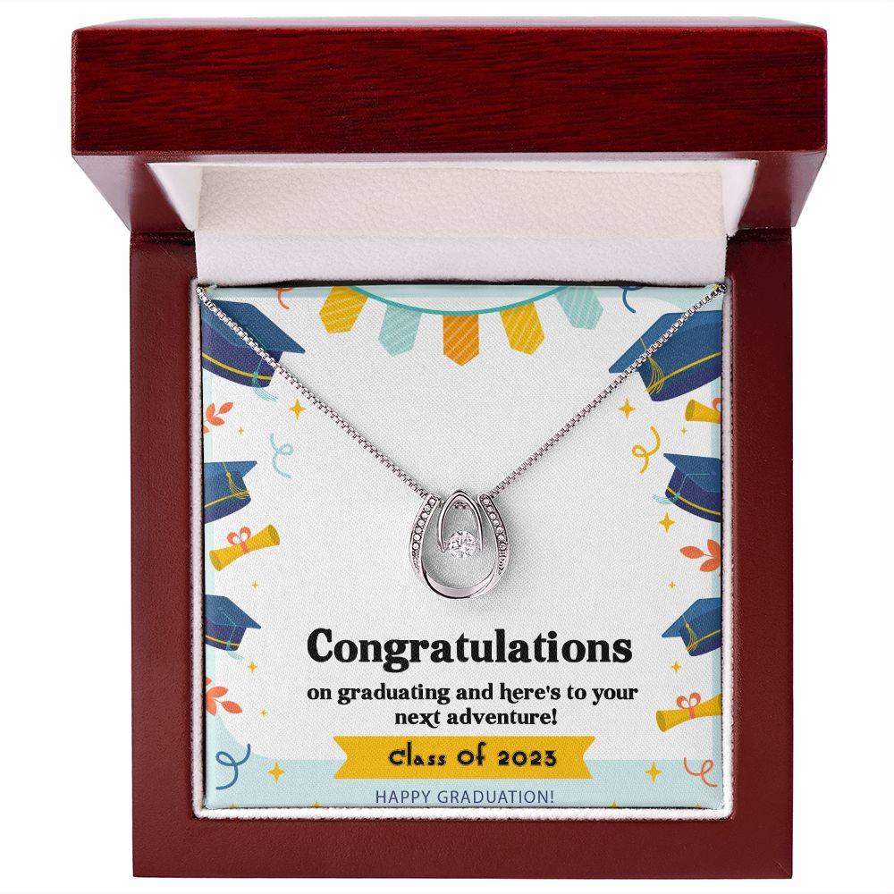 Lucky in Love Necklace, Jewelry, Gift, Graduation, 2023 - YERTIZZ.COM