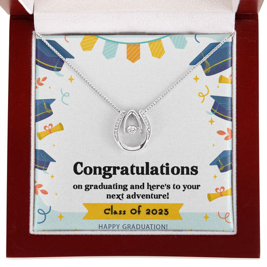 Lucky in Love Necklace, Jewelry, Gift, Graduation, 2023