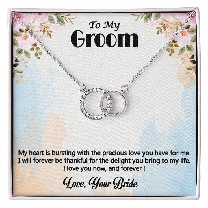 Perfect Pair Necklace, Gift, Jewelry, To Groom, From Bride, Groom, Bride