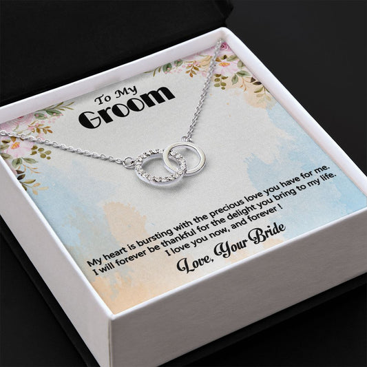 Perfect Pair Necklace, Gift, Jewelry, To Groom, From Bride, Groom, Bride