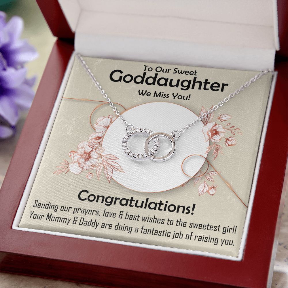 Perfect Pair Necklace, Gift, Jewelry, Goddaughter, Daughter, Congratulations