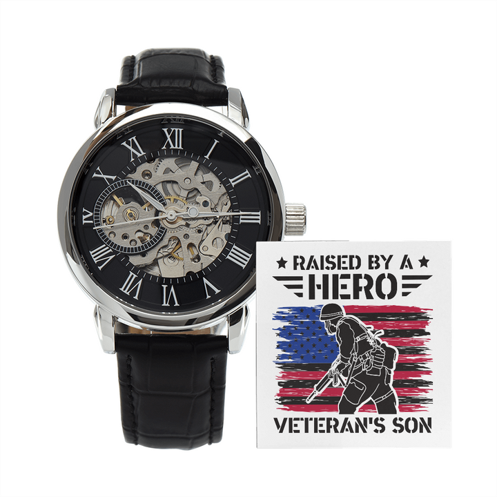 Men's Openwork Watch, Gift, Hero, Veteran, Son - YERTIZZ.COM
