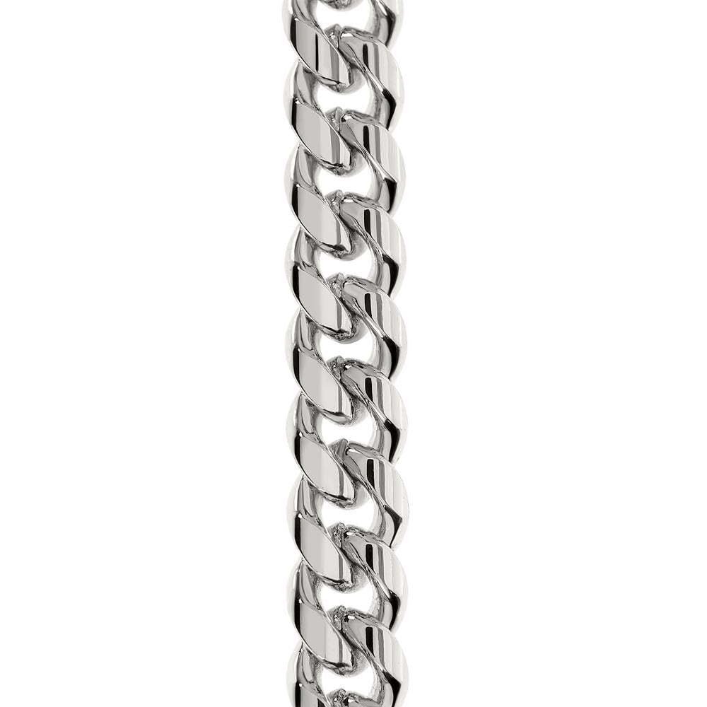 Father, Dad, Son, Gift, Cuban Linked Chain, Jewelry, To my Dad, To Papa, Cubic Zirconia, 700 CZ crystals, Polished Stainless Steel or 14k Yellow Gold