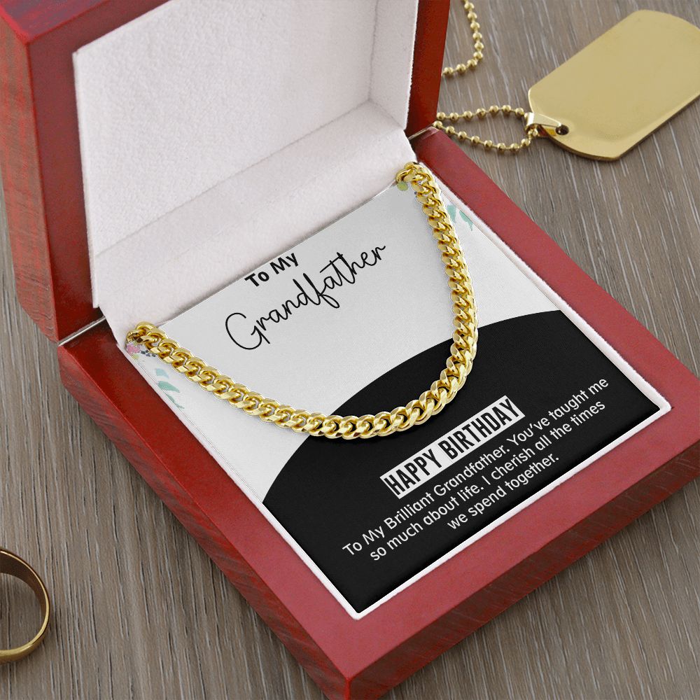 Cuban Linked Chain, Jewelry, Gift, Grandfather, Birthday