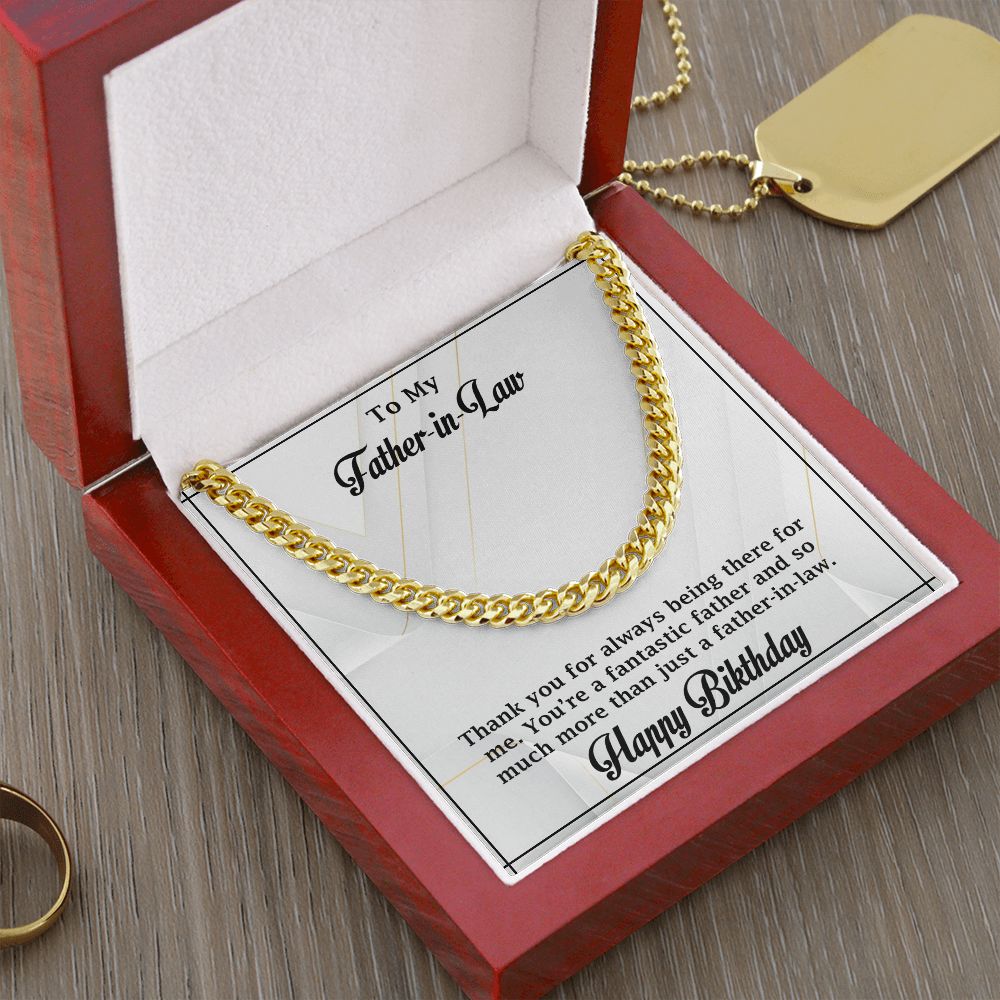 Cuban Linked Chain, Jewelry, Gift, Father-in-Law, Birthday