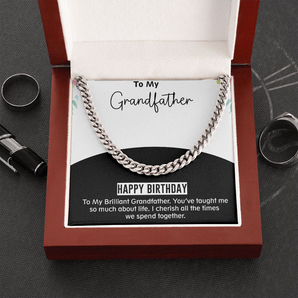 Cuban Linked Chain, Jewelry, Gift, Grandfather, Birthday