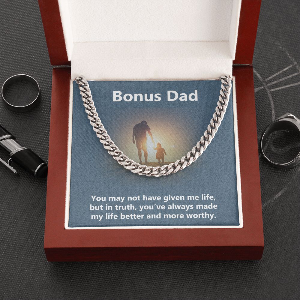 Cuban Linked Chain, Jewelry, Gift, Bonus Dad