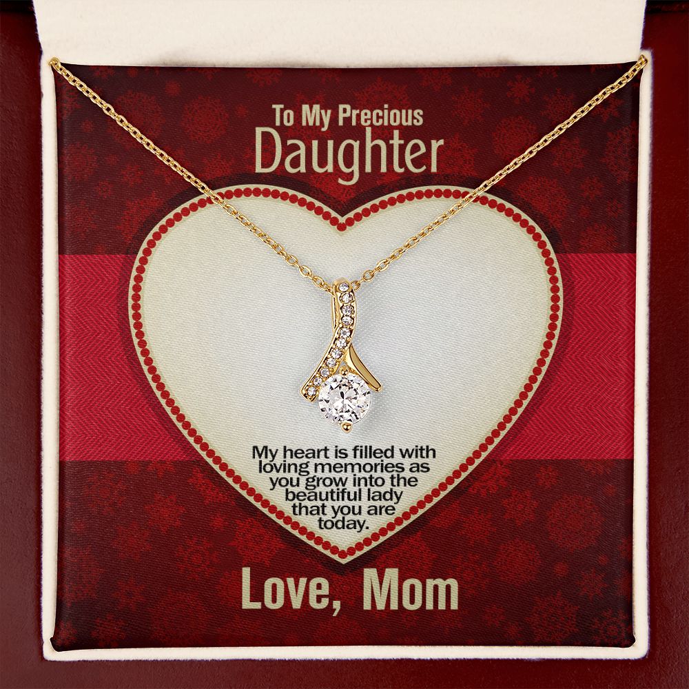 To My Precious Daughter, Alluring Beauty Necklace, Jewelry Gift - YERTIZZ.COM