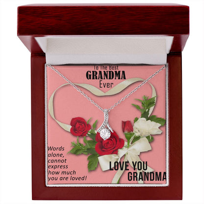 Alluring Beauty Necklace, Best Grandma Ever, Jewelry, Gift, Grandmother - YERTIZZ.COM