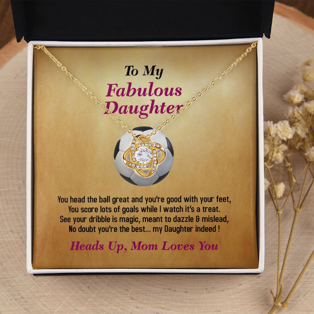 To My Fabulous Daughter, Love Knot Necklace, Jewelry Gift - YERTIZZ.COM