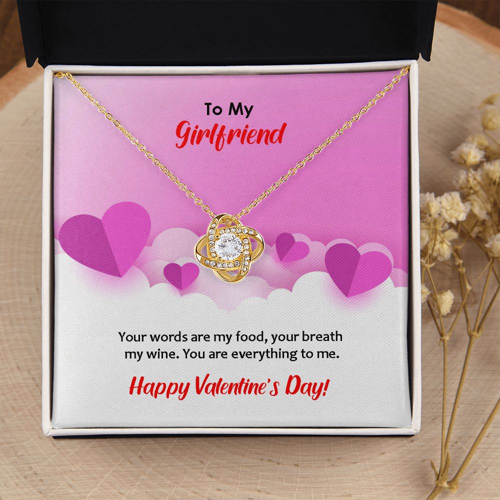 Love Knot Necklace, Valentines, Jewelry Gift, To My Girlfriend - YERTIZZ.COM
