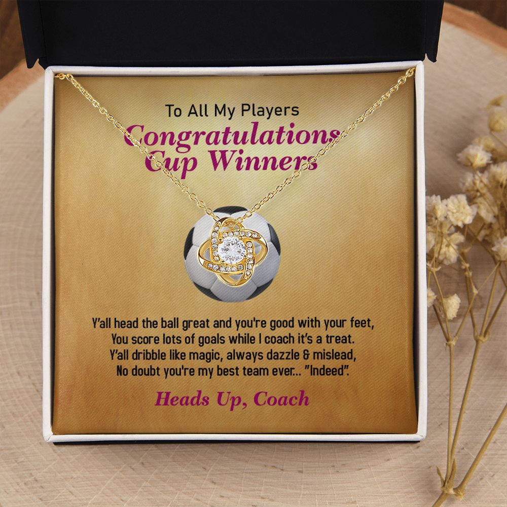 To All My Players-From Coach, Love Knot Necklace, Jewelry Gift - YERTIZZ.COM