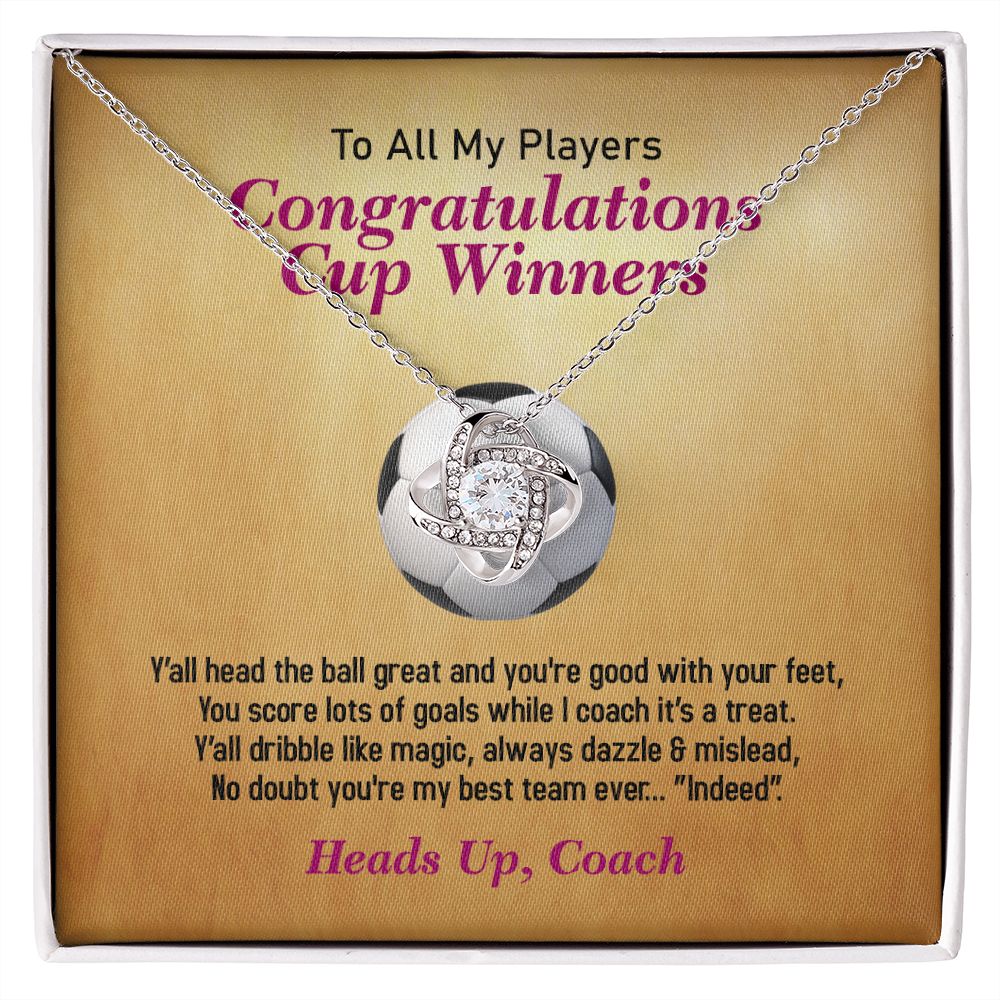 To All My Players-From Coach, Love Knot Necklace, Jewelry Gift - YERTIZZ.COM