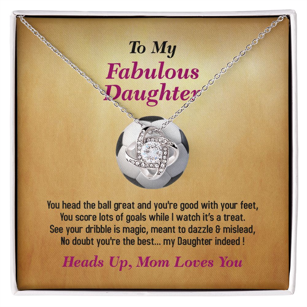 To My Fabulous Daughter, Love Knot Necklace, Jewelry Gift - YERTIZZ.COM