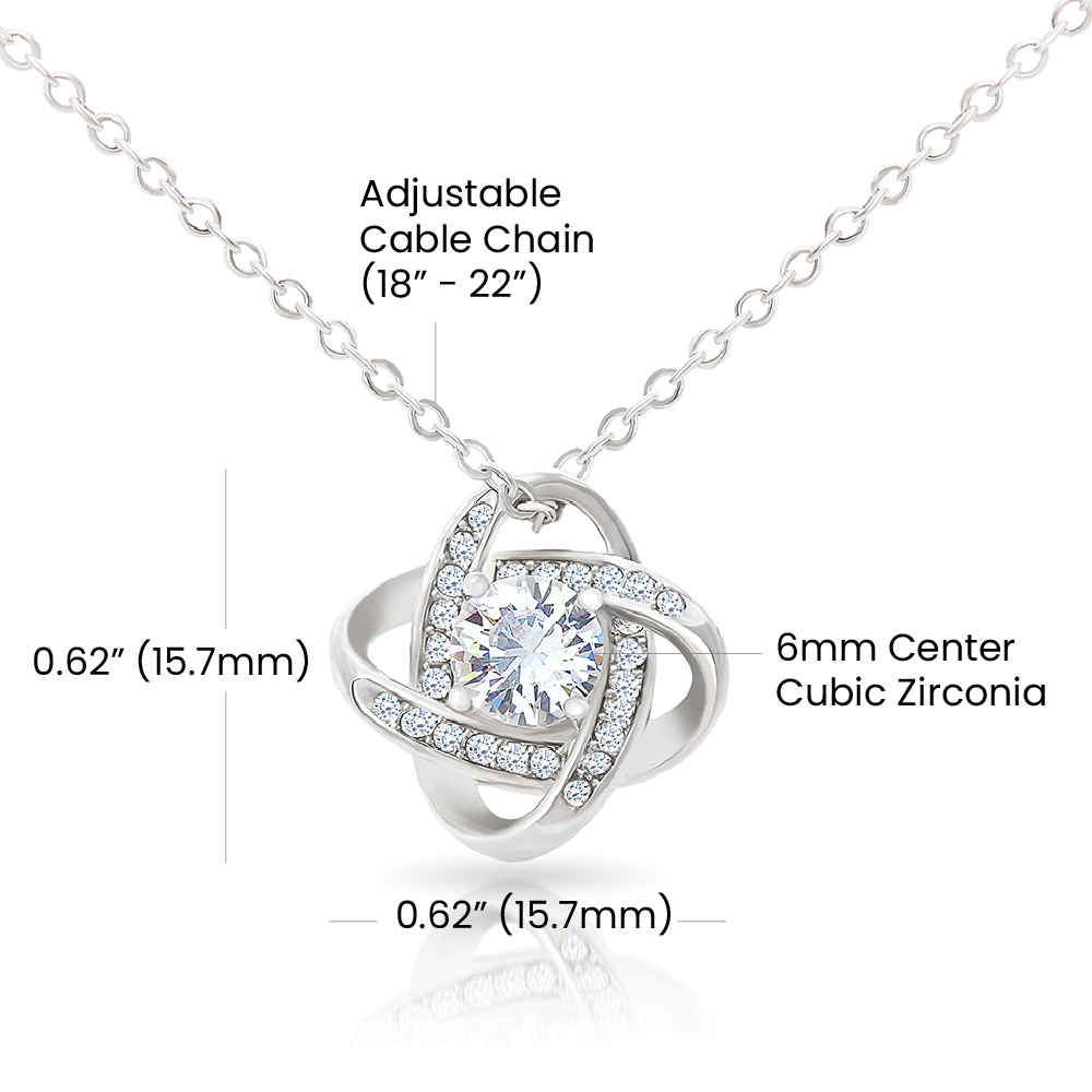 Dear Soulmate, St. Patricks Day, Love Knot Necklace - YERTIZZ.COM