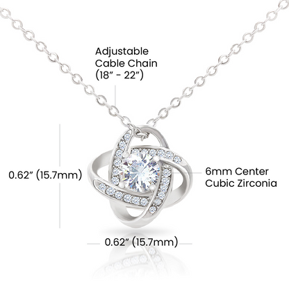 Dear Soulmate, St. Patricks Day, Love Knot Necklace - YERTIZZ.COM