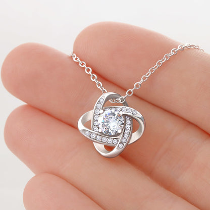 Love Knot Necklace, Valentines, Jewelry Gift, To My Girlfriend - YERTIZZ.COM