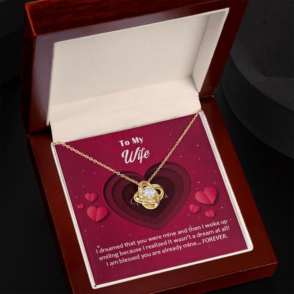 Love Knot Necklace, Valentines, Jewelry Gift, To My Wife - YERTIZZ.COM