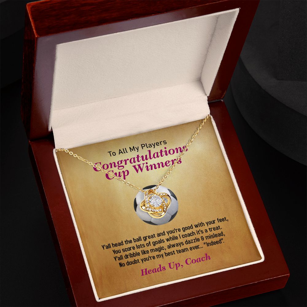 To All My Players-From Coach, Love Knot Necklace, Jewelry Gift - YERTIZZ.COM