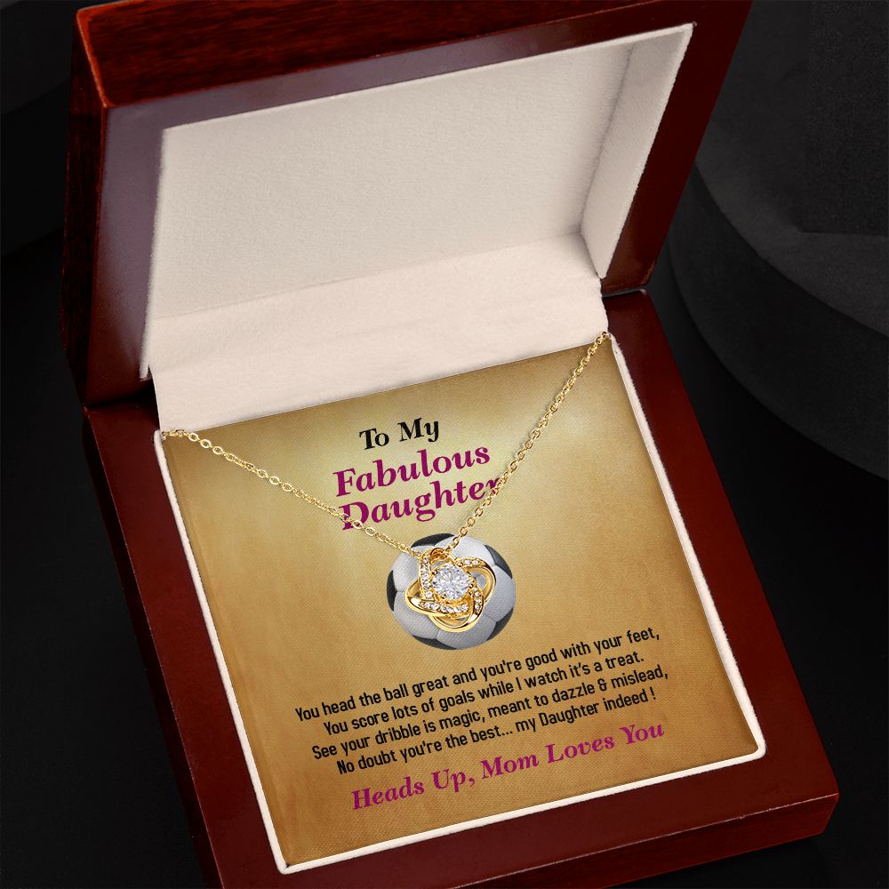 To My Fabulous Daughter, Love Knot Necklace, Jewelry Gift - YERTIZZ.COM