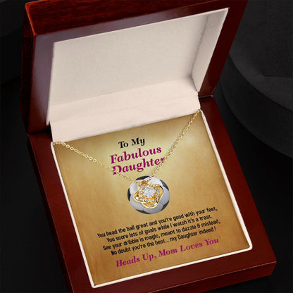 To My Fabulous Daughter, Love Knot Necklace, Jewelry Gift - YERTIZZ.COM