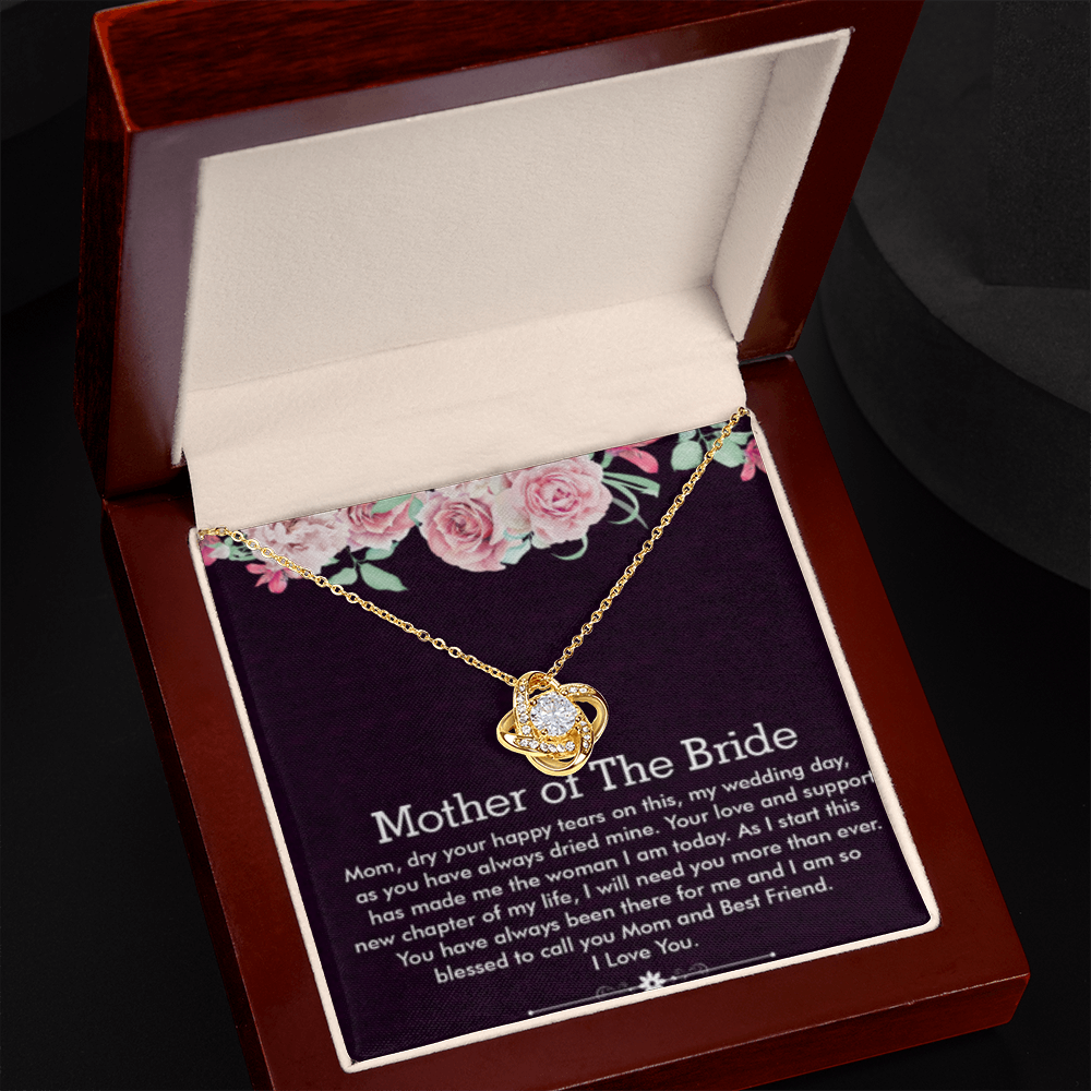 Love Knot Necklace, Jewelry, Gift, Mother of the Bride 3 - YERTIZZ.COM