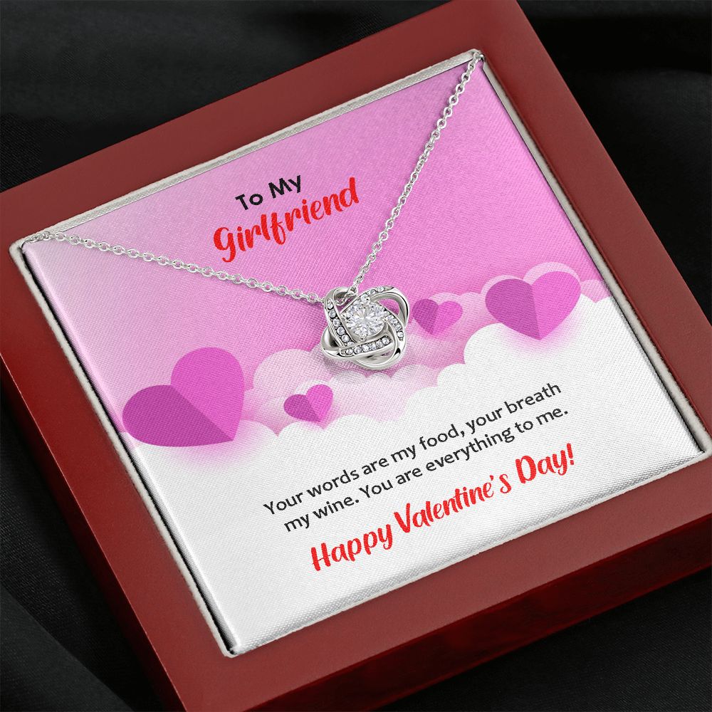 Love Knot Necklace, Valentines, Jewelry Gift, To My Girlfriend - YERTIZZ.COM
