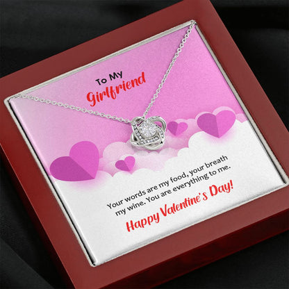 Love Knot Necklace, Valentines, Jewelry Gift, To My Girlfriend - YERTIZZ.COM