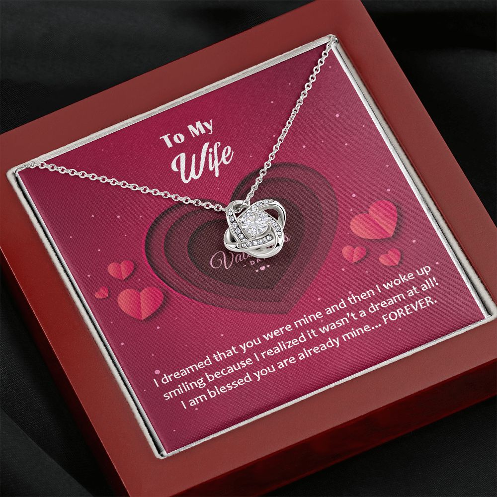 Love Knot Necklace, Valentines, Jewelry Gift, To My Wife - YERTIZZ.COM