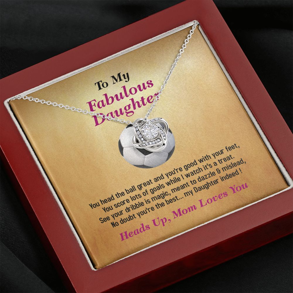 To My Fabulous Daughter, Love Knot Necklace, Jewelry Gift - YERTIZZ.COM
