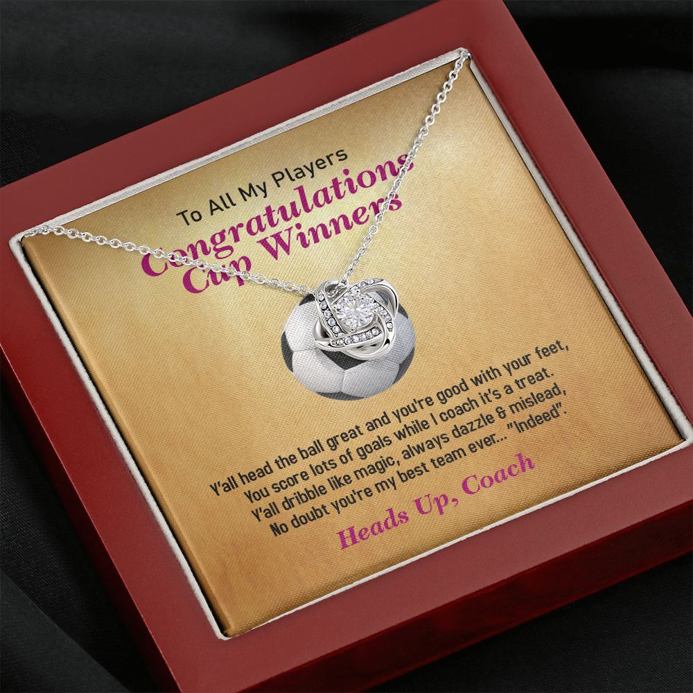 To All My Players-From Coach, Love Knot Necklace, Jewelry Gift - YERTIZZ.COM