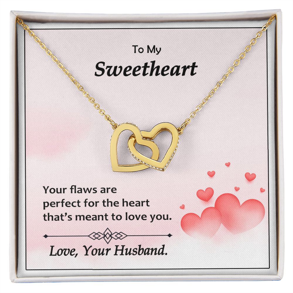 Interlocking Hearts, Valentines, Jewelry Gift, To My Sweetheart - YERTIZZ.COM
